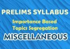 Pre - Syllabus - Importance Based - Miscellaneous