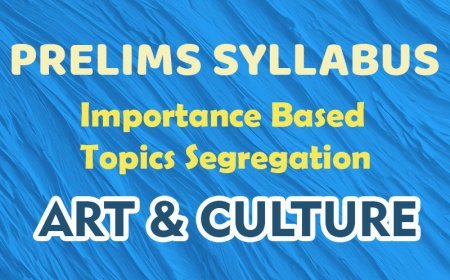 Pre - Syllabus - Importance Based - Art & Culture