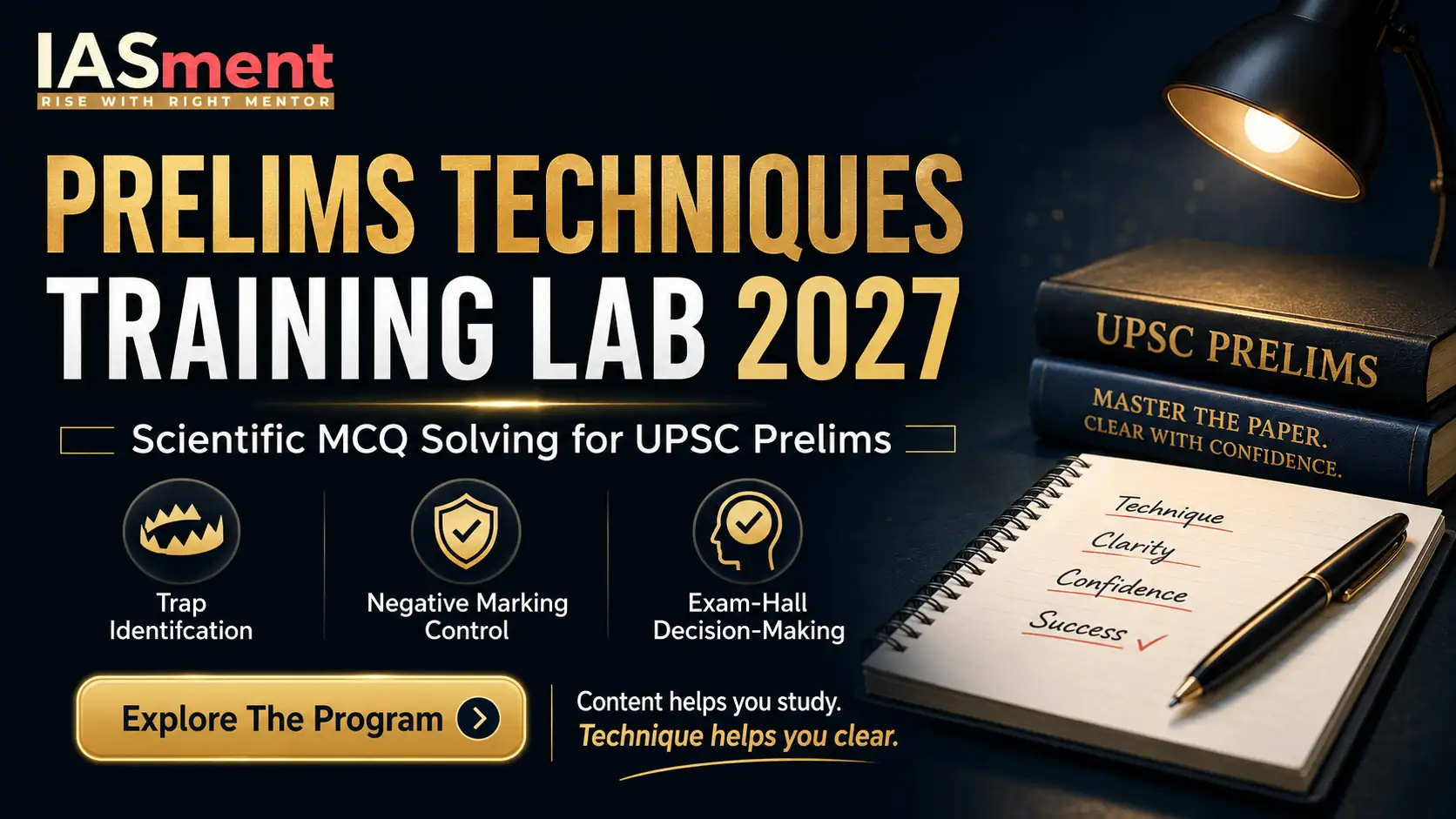 Prelims Technique Training Lab Program
